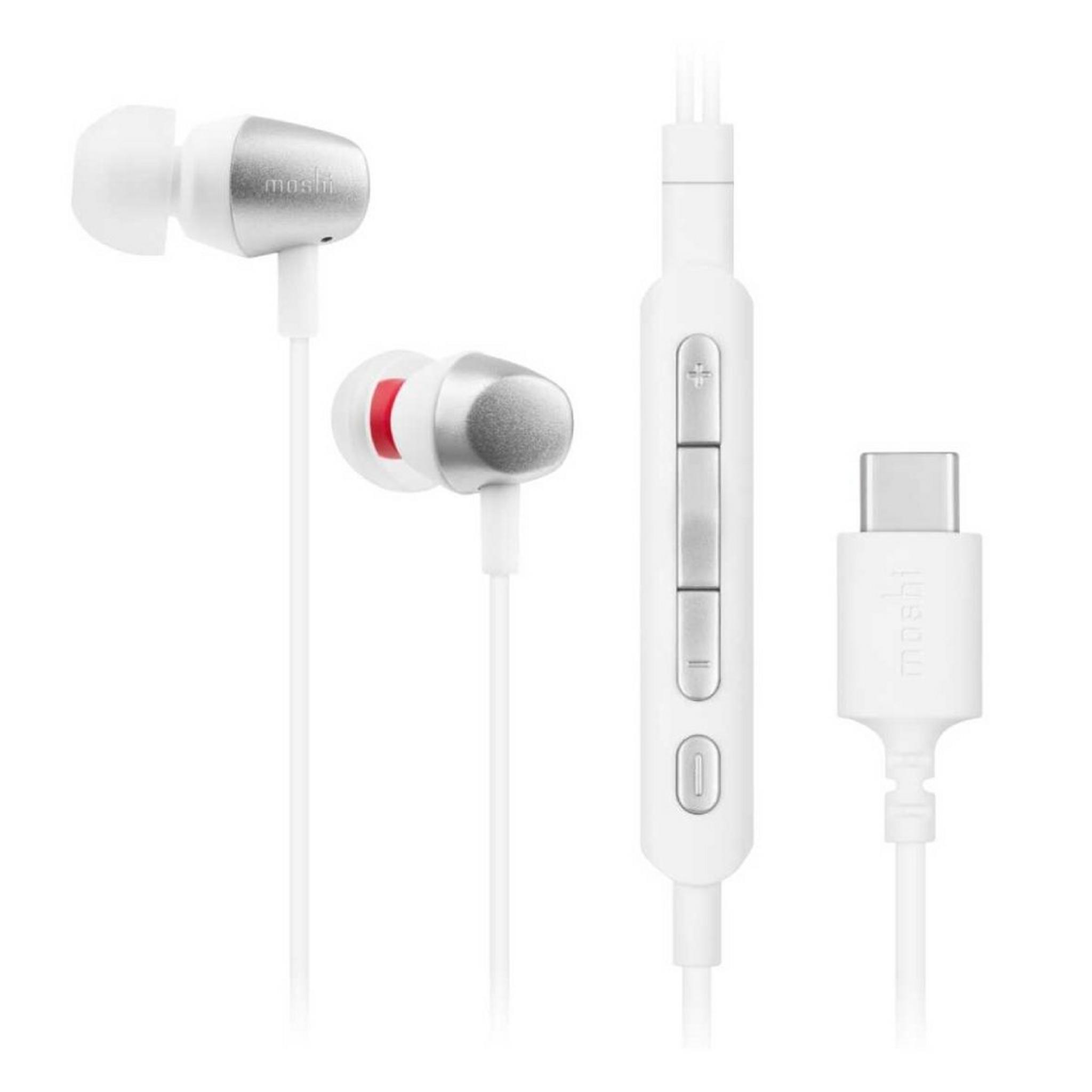 Moshi USB Type-C with Mic Wired Earphones - Silver