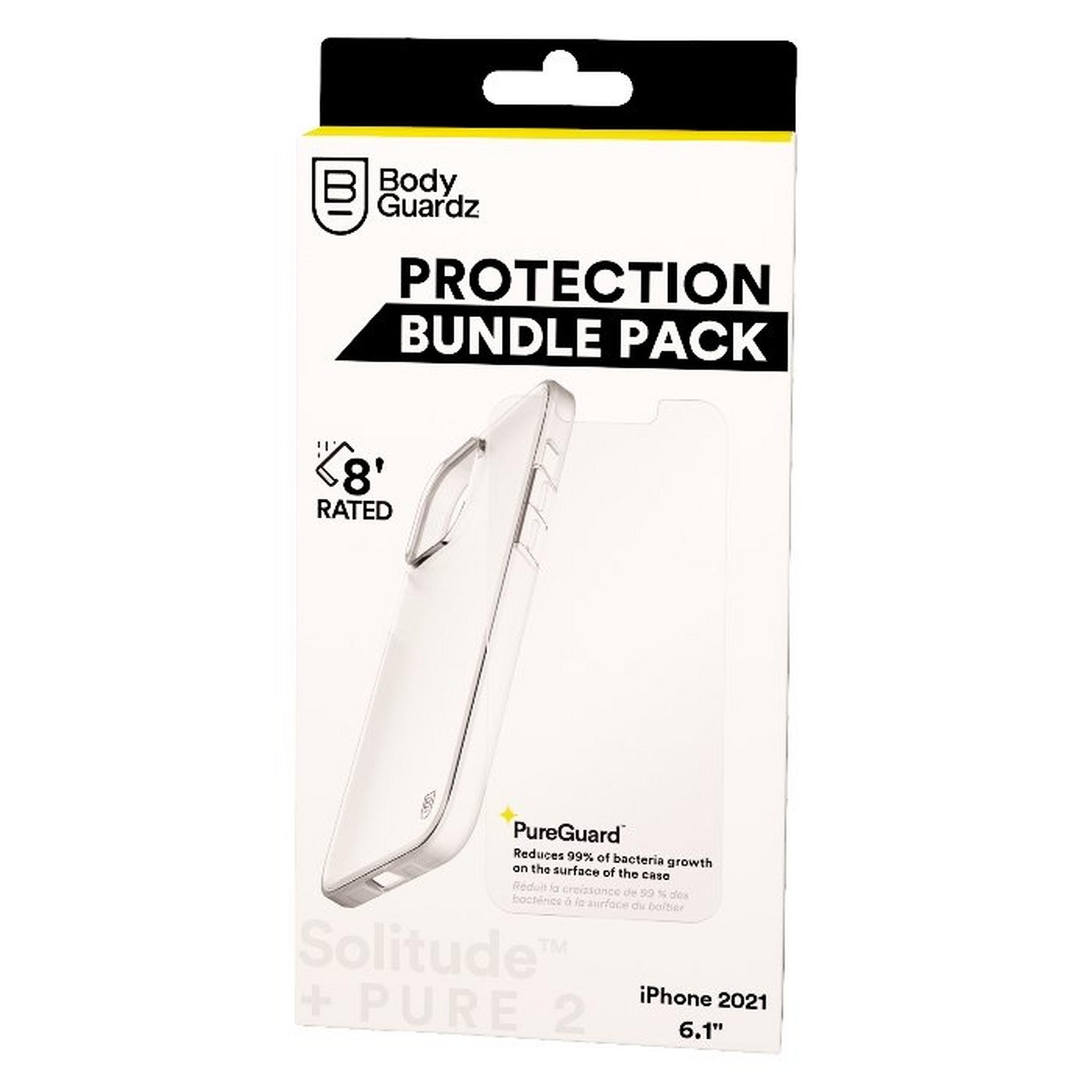 Bodyguardz Bundle for iPhone 13 Cover + Screen Protector -  Clear