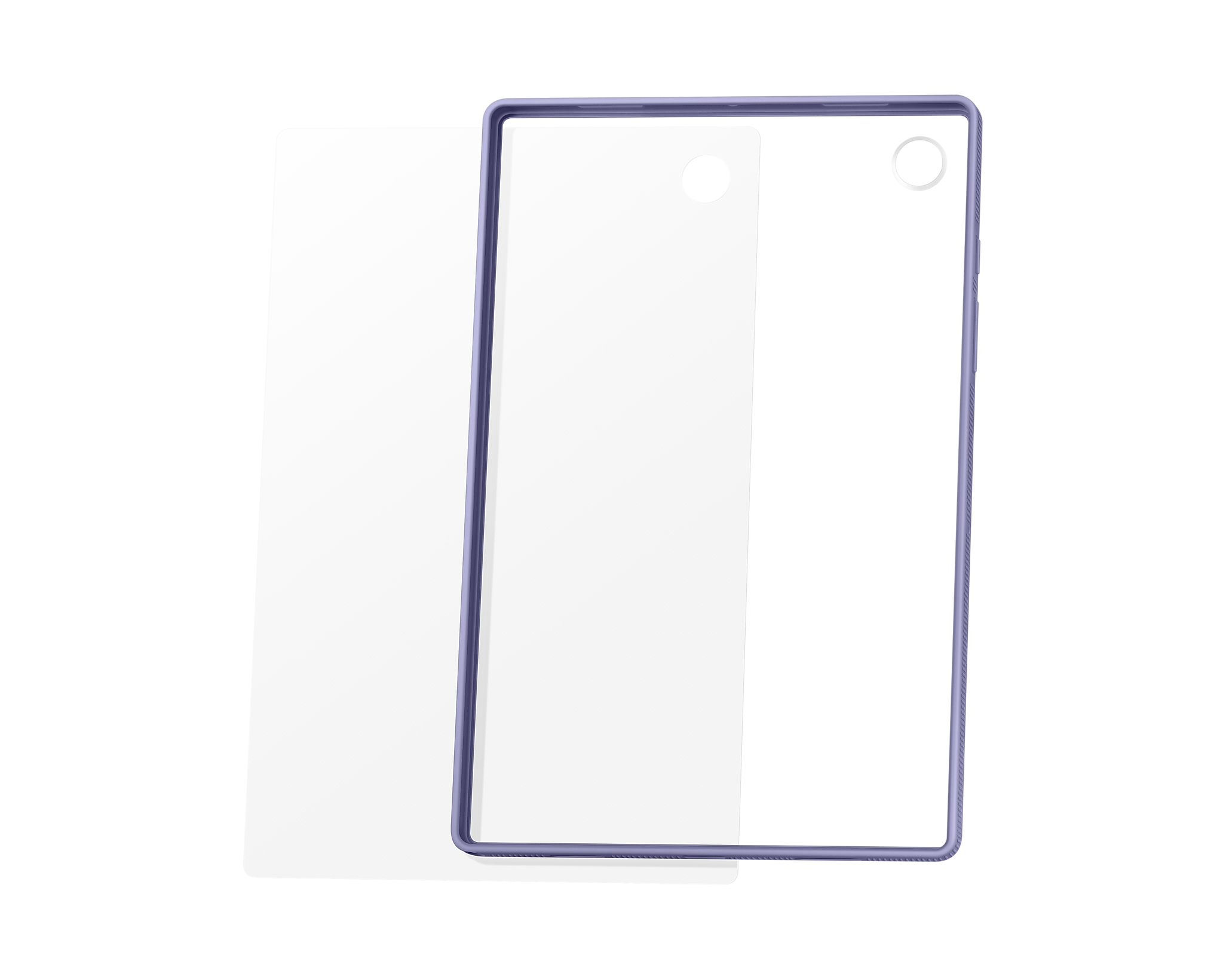 Galaxy Tab A8 Clear Edge Cover - Lavender