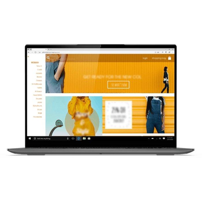 لابتوب يوغا سليم ريزن 7، رام 16 جيجابايت، 512 جيجابايت اس اس دي، 13.3 بوصة عالية الدقة رباعية من لينوفو - أسود