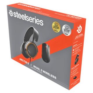 Buy Steelseries arctis 5 2019 edition gaming headset + rival 3 wireless gaming mouse bundle in Saudi Arabia
