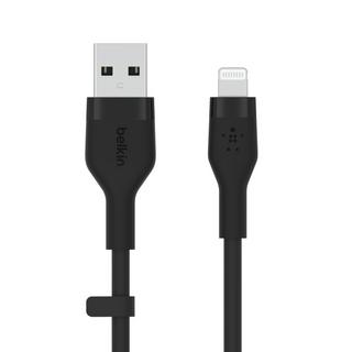 Buy Belkin silicon usb-a to lightning 1m cable - black in Kuwait