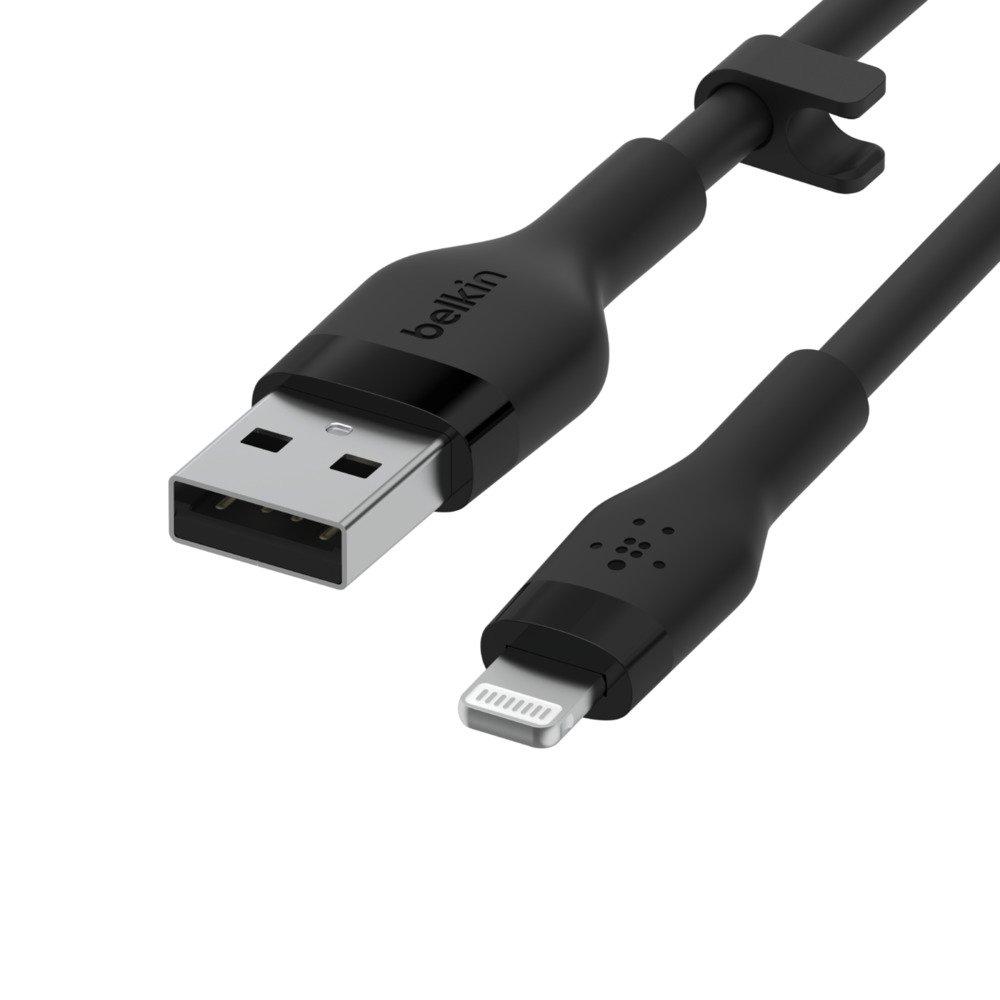 Belkin Silicon USB-A to Lightning 1M Cable - Black