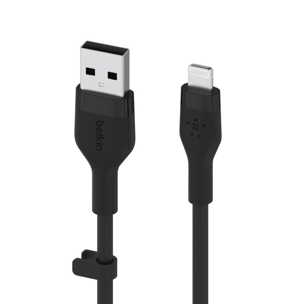 Belkin Silicon USB-A to Lightning 1M Cable - Black