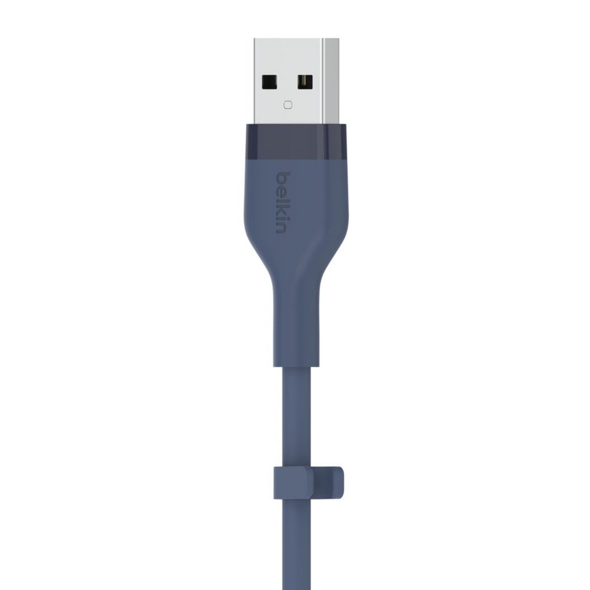 Belkin Silicon USB-A to Lightning 1M Cable - Blue