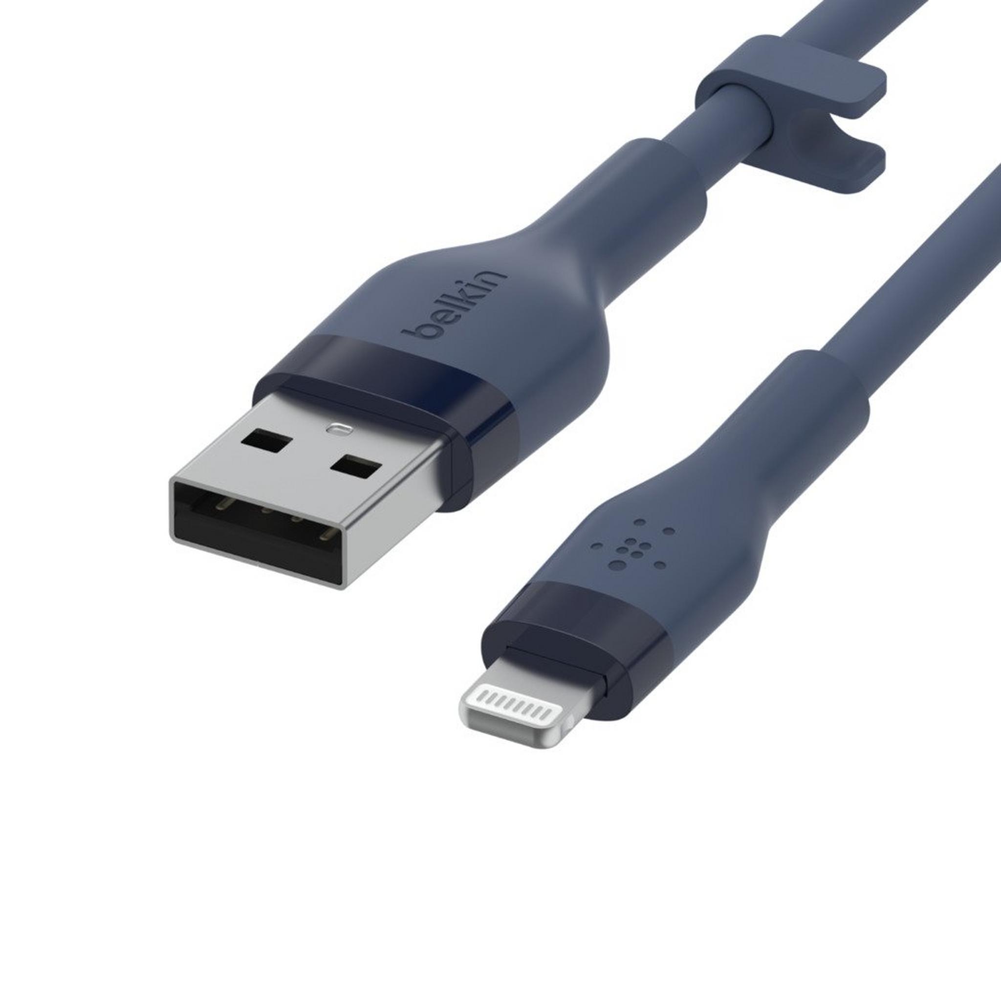 Belkin Silicon USB-A to Lightning 1M Cable - Blue