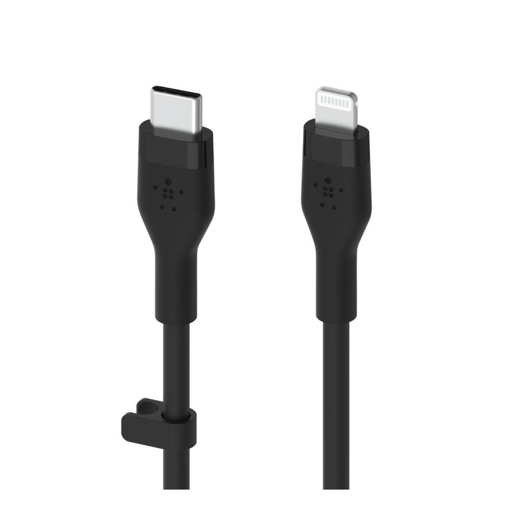 Belkin Silicon USB-C to Lightning 1M Cable - Black