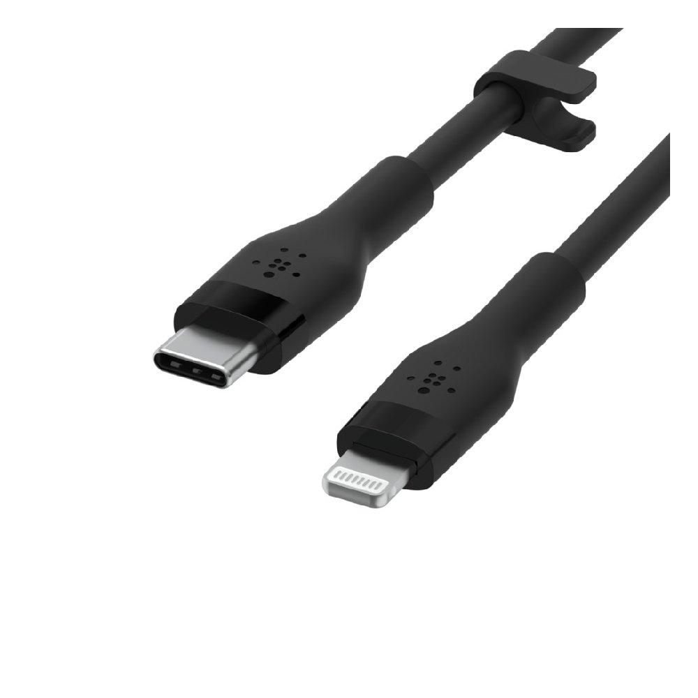 Belkin Silicon USB-C to Lightning 1M Cable - Black