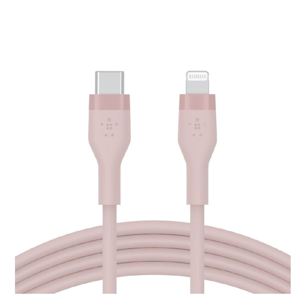 Belkin Silicon USB-C to Lightning 1M Cable - Pink