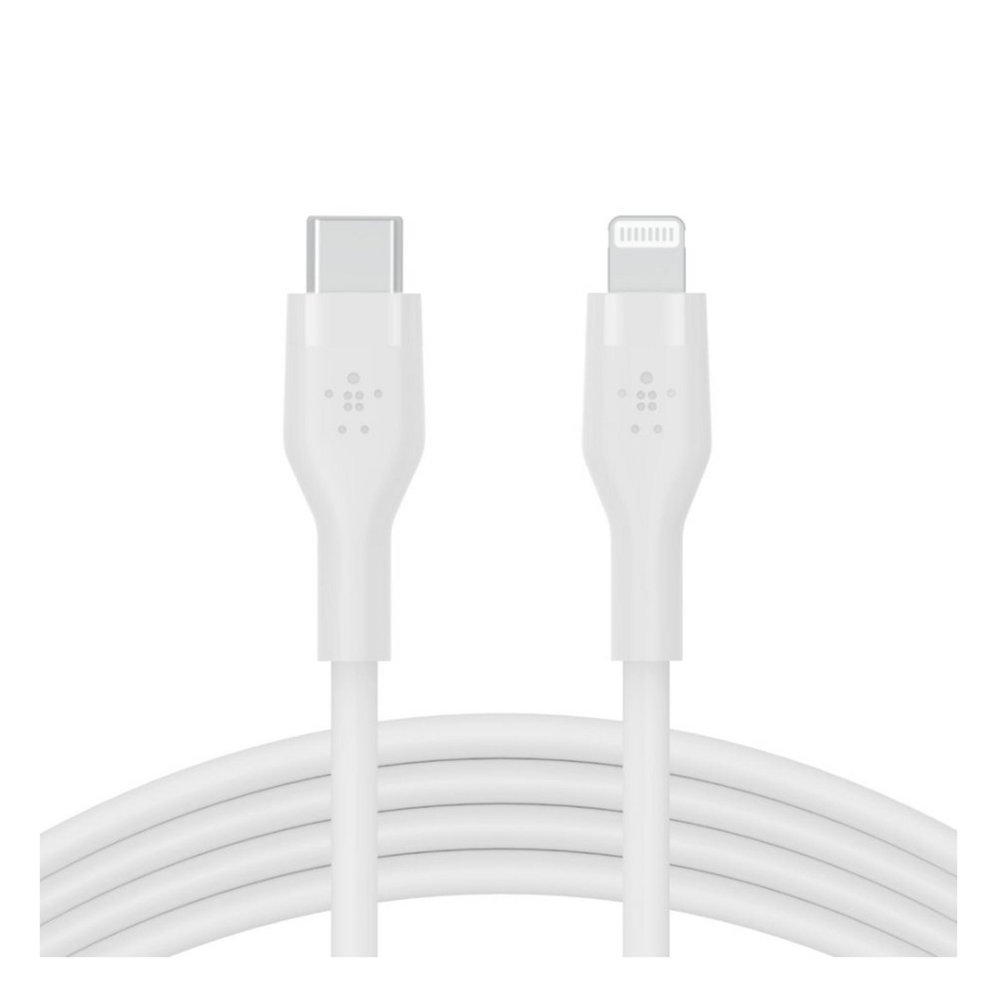 Belkin Silicon USB-C with Lightning Connector 1M  Cable - White