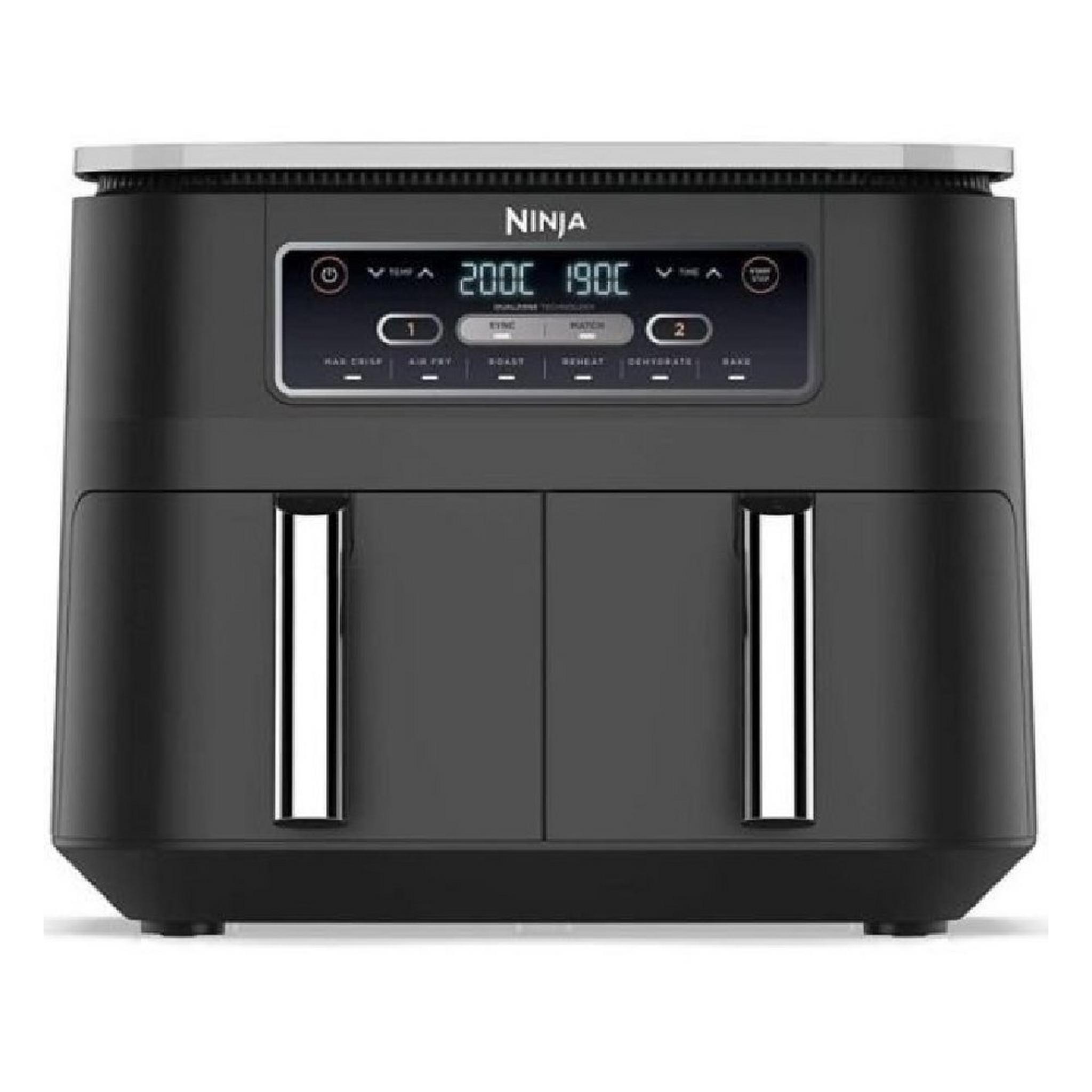 Ninja Dual Air Fryer, 2400W, 7.6 L, AF300ME - Black