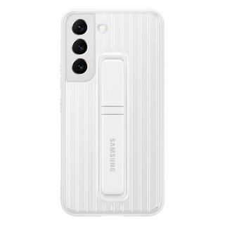 Buy Samsung s22+ rainbow protective standing cover - white in Kuwait
