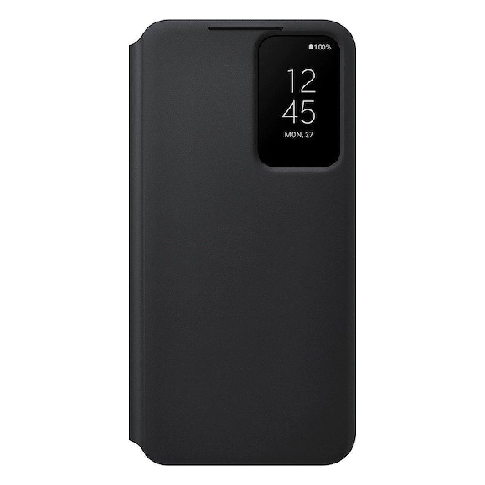 Buy Samsung galaxy s22+ smart clear view cover - black in Saudi Arabia