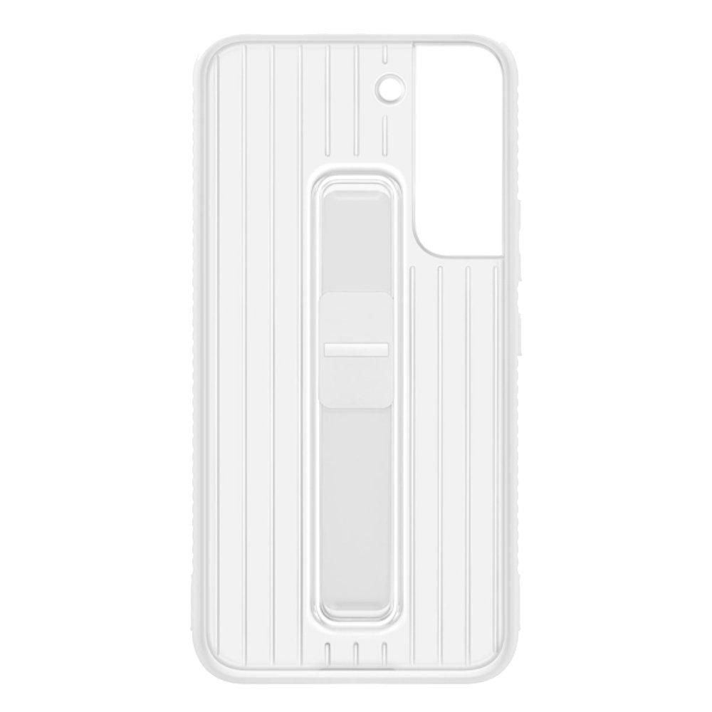 Samsung S22 Rainbow Protective Standing Cover - White