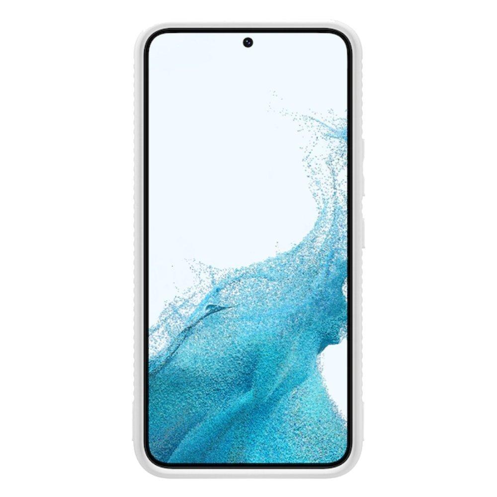 Samsung S22 Rainbow Protective Standing Cover - White