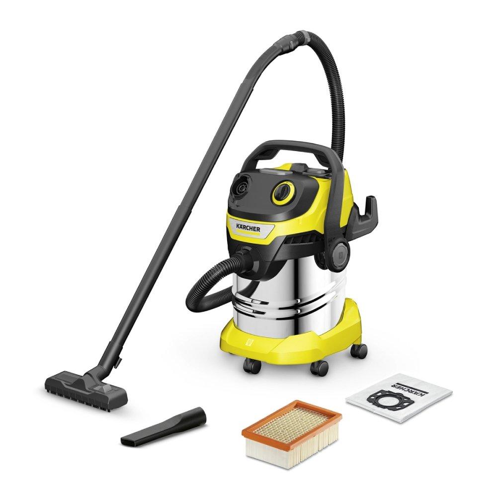 Karcher wd 5 wet & dry vacuum cleaner, 1100w, 25 liters, 1. 628-383. 0 -  silver/yellow price in Kuwait, X-Cite Kuwait