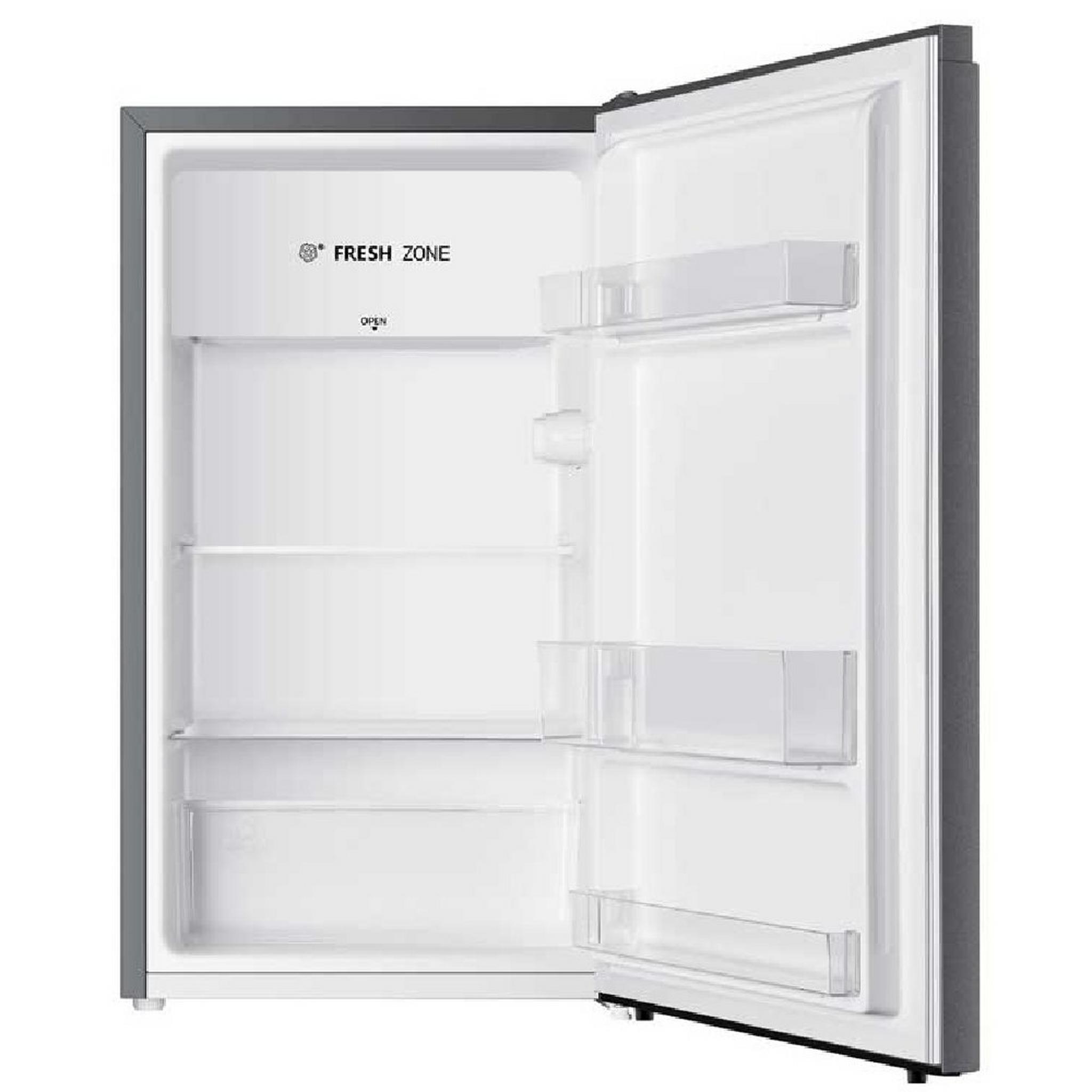 Hisense Single Door Mini Refrigerator, 4.3 CFT, 122 Liters, RR122D4ASU – Silver