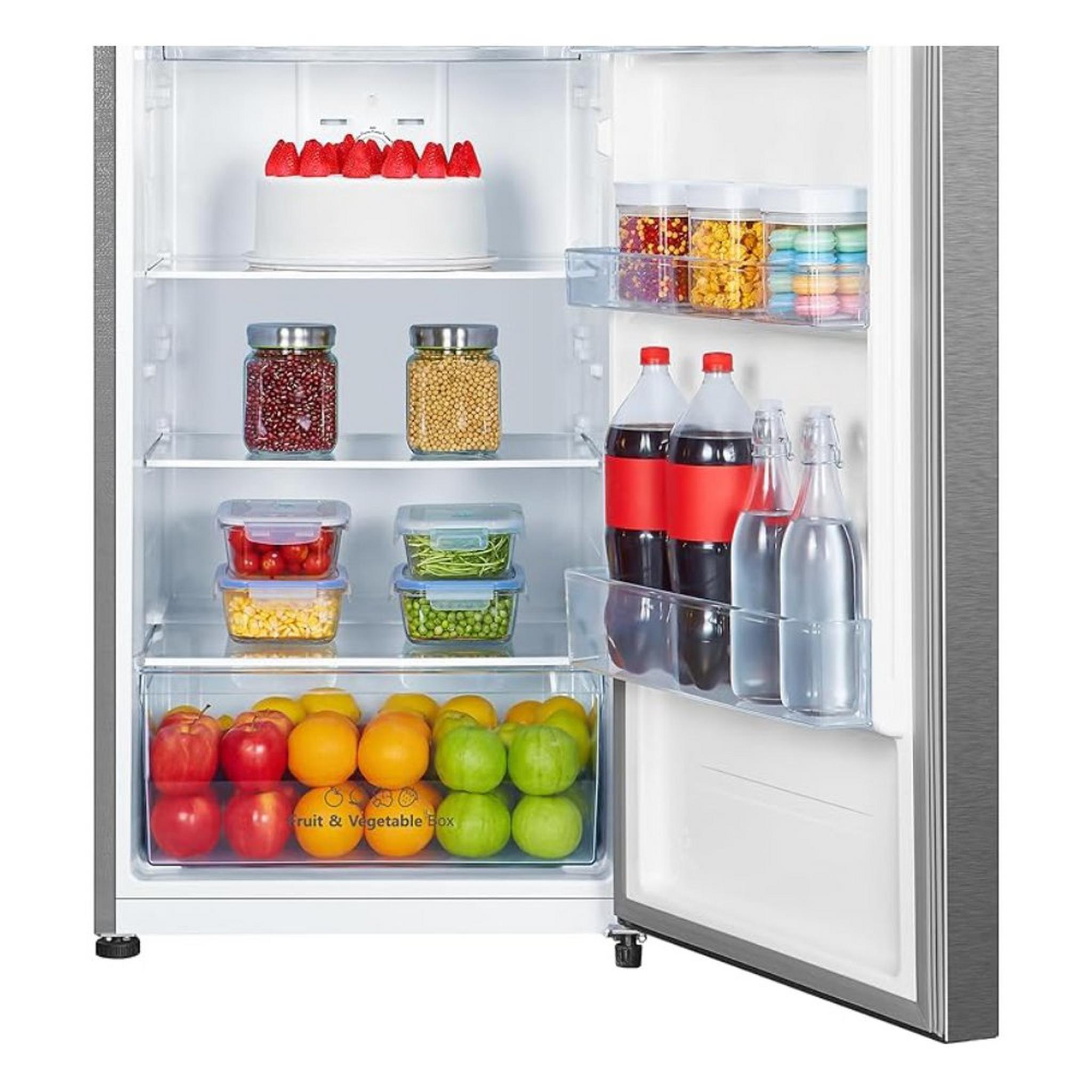 Hisense Top Mount Refrigerator, 14.7 GFT, 418 Liters, RT418N4ASU – Silver
