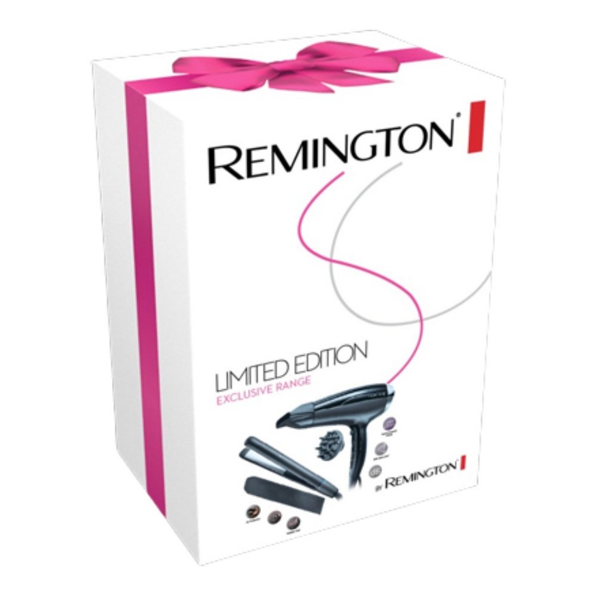 Remington Hair Dryer (D5215) + Hair Straightener (S3700)