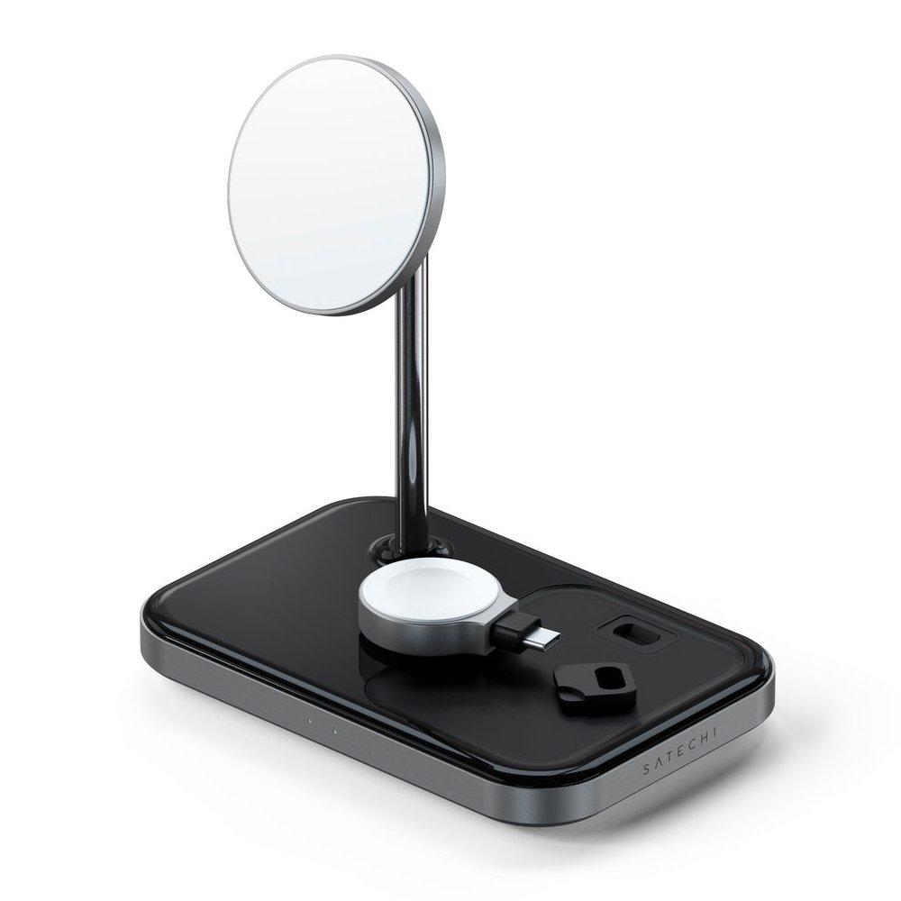 Satechi 3 in 1 Magnetic Wireless Charger - Space Grey
