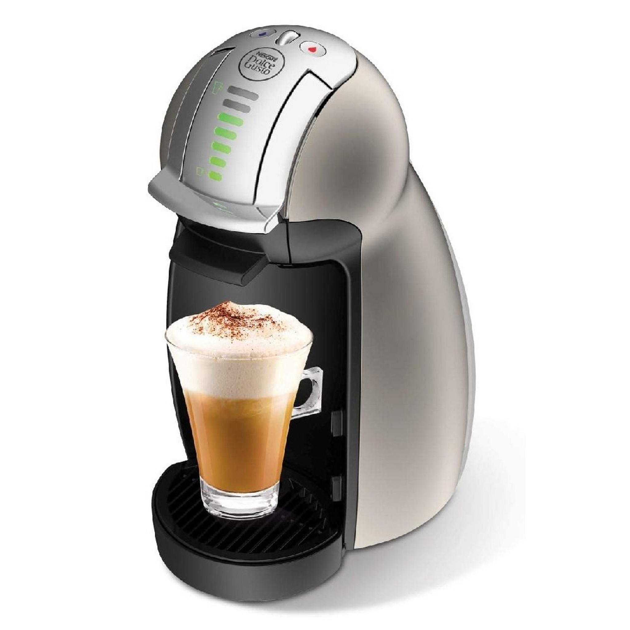 ماكينة صنع القهوة جوستو جينيو  من دولتشي 2 كبسولة، 1500 واط، 1 لتر، EDG465.T - تيتانيوم