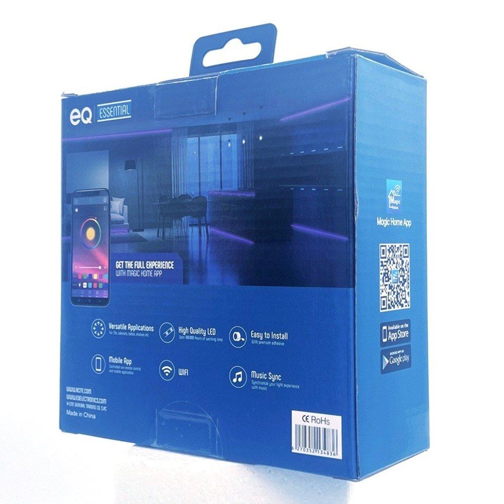 EQ RGB Strip Kit with Wi-Fi and Remote, 5M - Multicolor