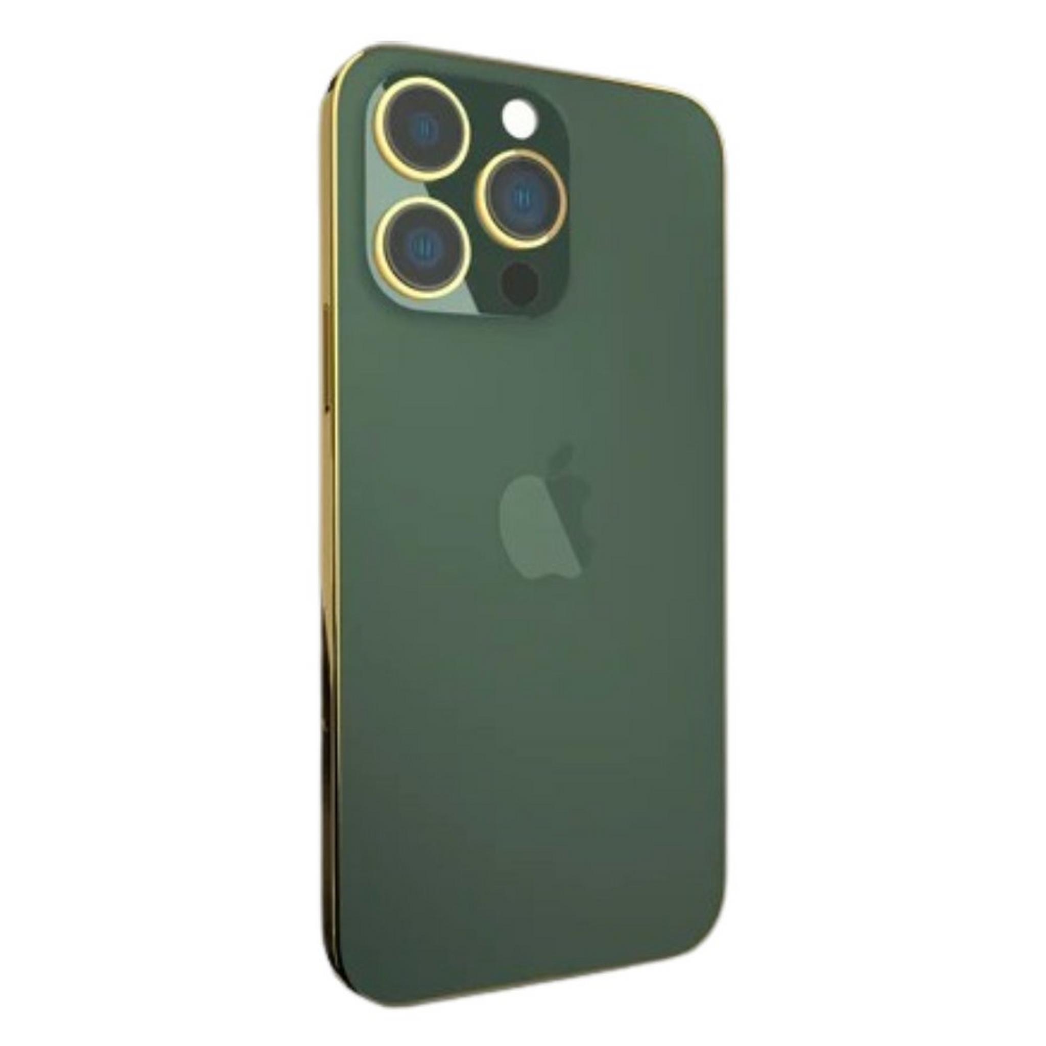 Givori iPhone 13 Pro Max 256GB Gold Plated Frame - Green