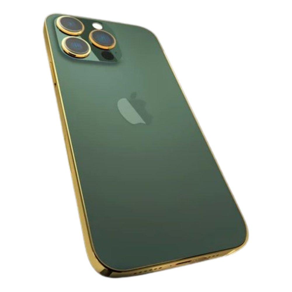 جيفوري ايفون 13 برو ماكس  بسعة 512 جيجابايت اطار ذهبي - أخضر