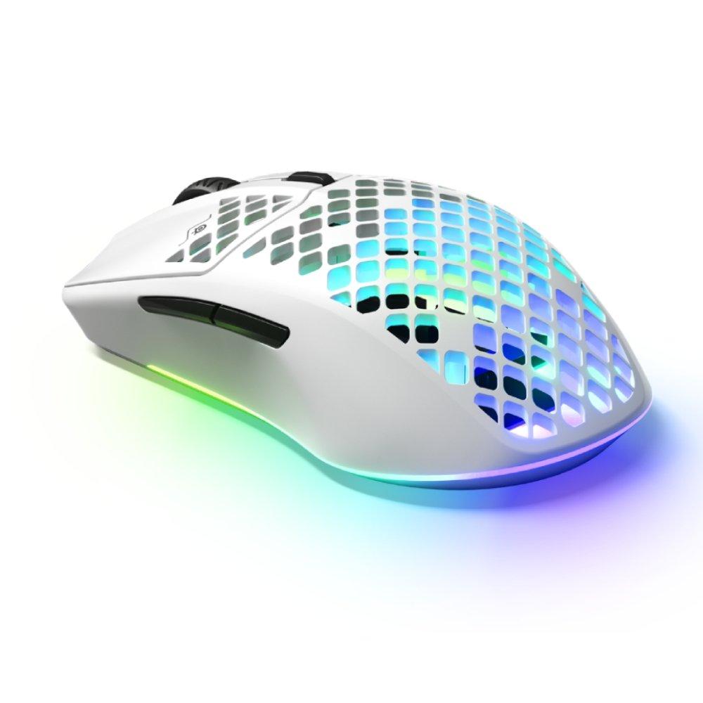 SteelSeries Aerox 3 Wireless Gaming Mouse (2022) - Snow