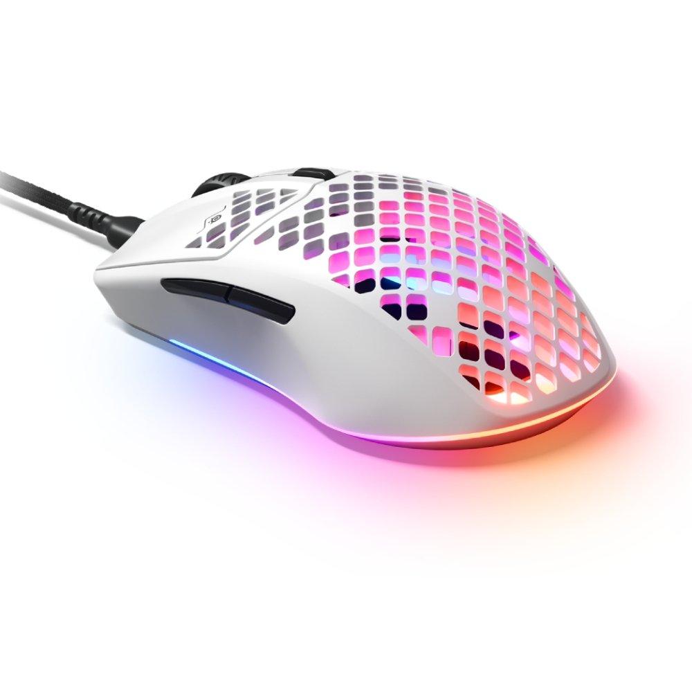 SteelSeries Aerox 3 Wired Gaming Mouse (2022) - Snow