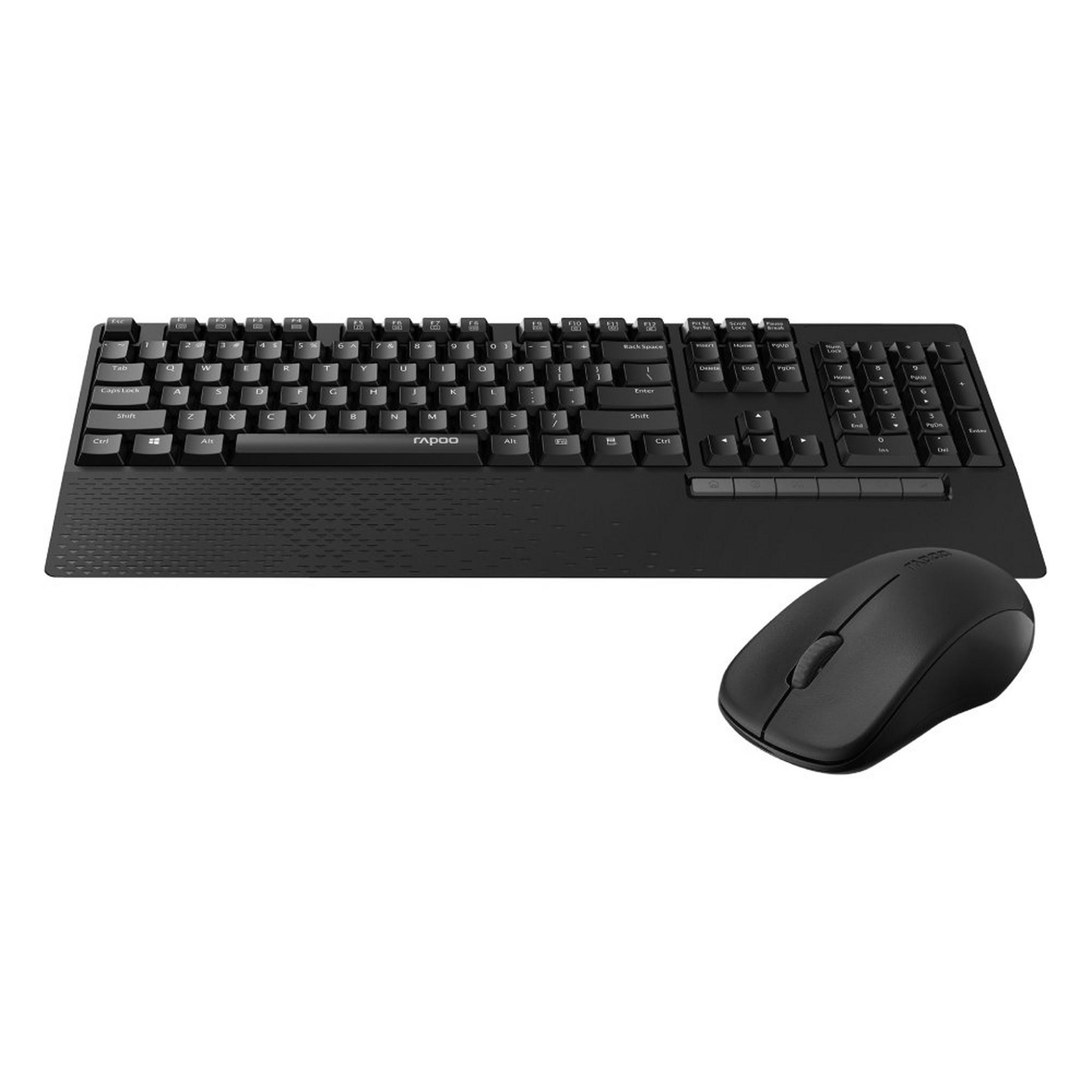 Rapoo X1960 Combo (Keyboard + Mouse) Wireless Black (Arabic/English)
