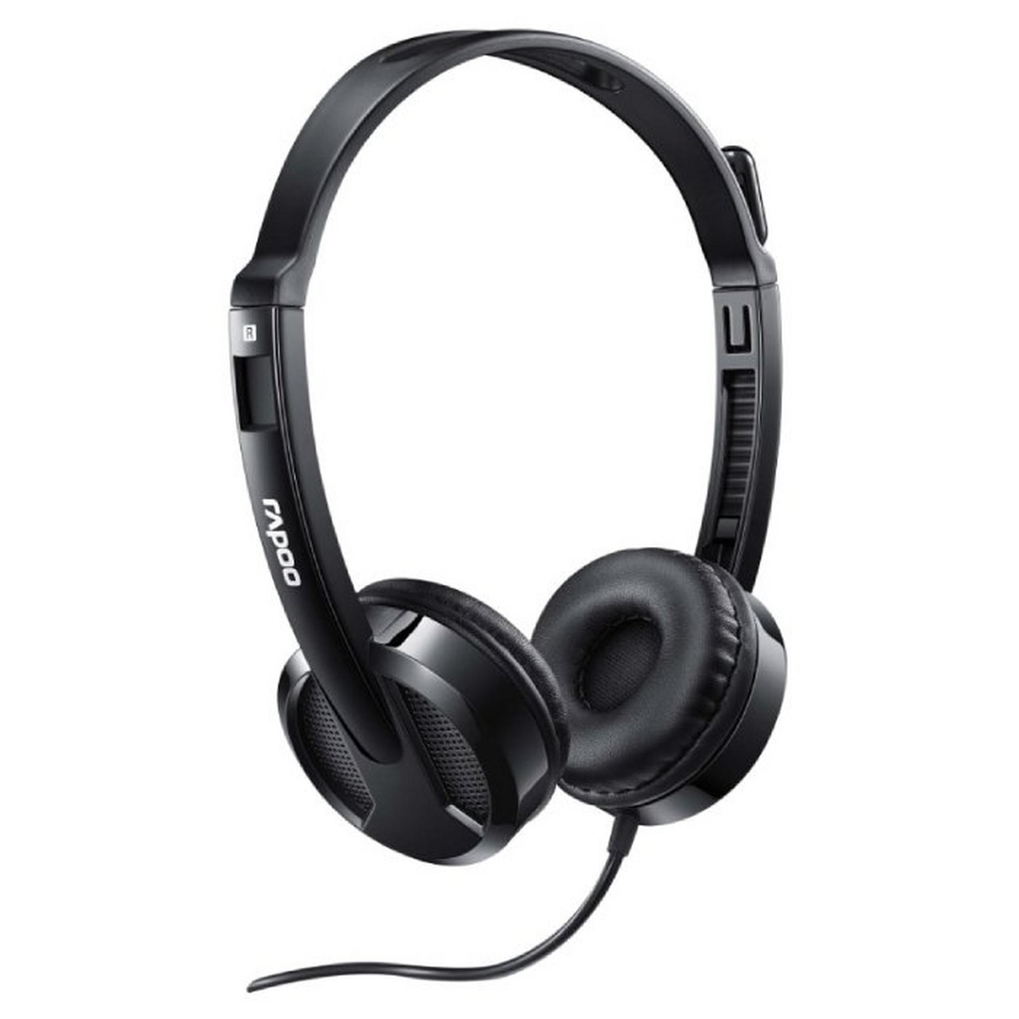 Rapoo H100 Wired Stereo Headset (Black)