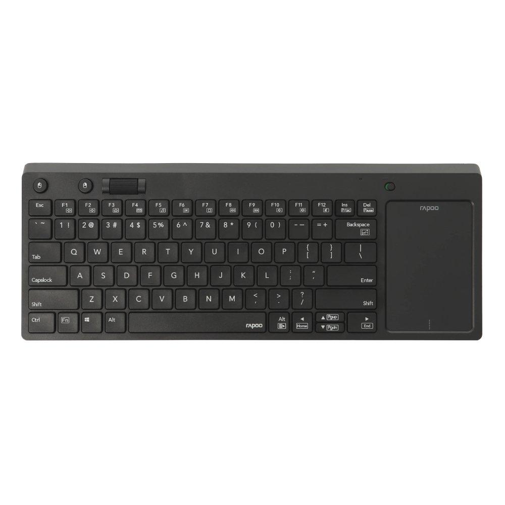 Rapoo K2800 Keyboard With Touch pad Wireless Black (English\Arabic)