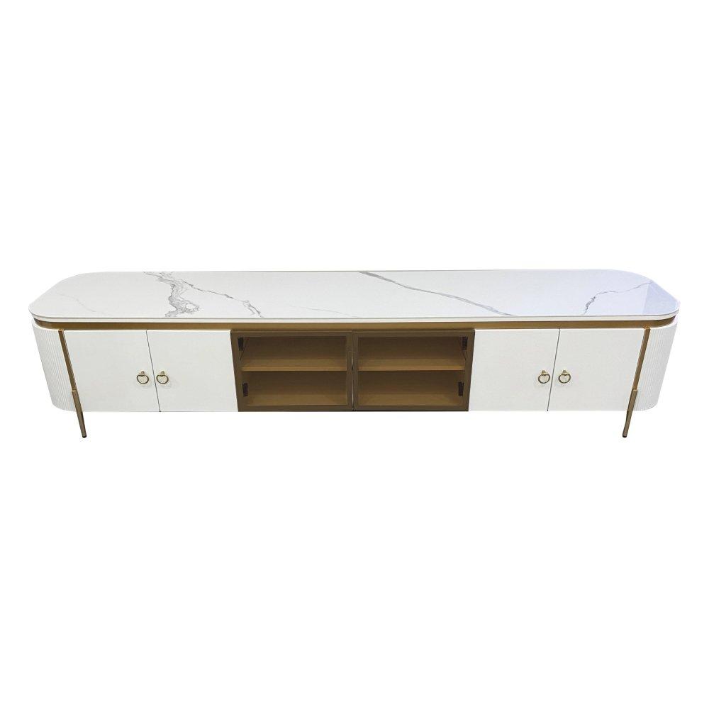 Wansa 98inch TV Stand 80kg White Price Shop Online Xcite Kuwait