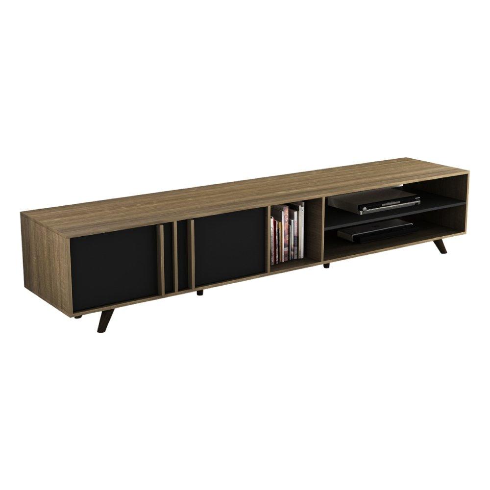 Buy Wansa 98-inch tv stand - 80kg - brown in Saudi Arabia