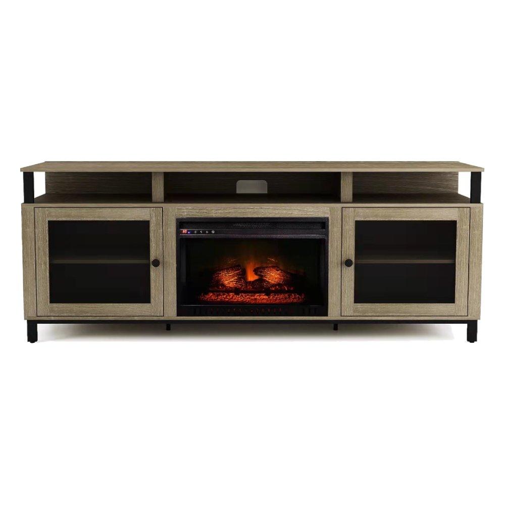 Wansa 85-inch TV Stand with Electric Fireplace - 80kgPrice | Shop ...