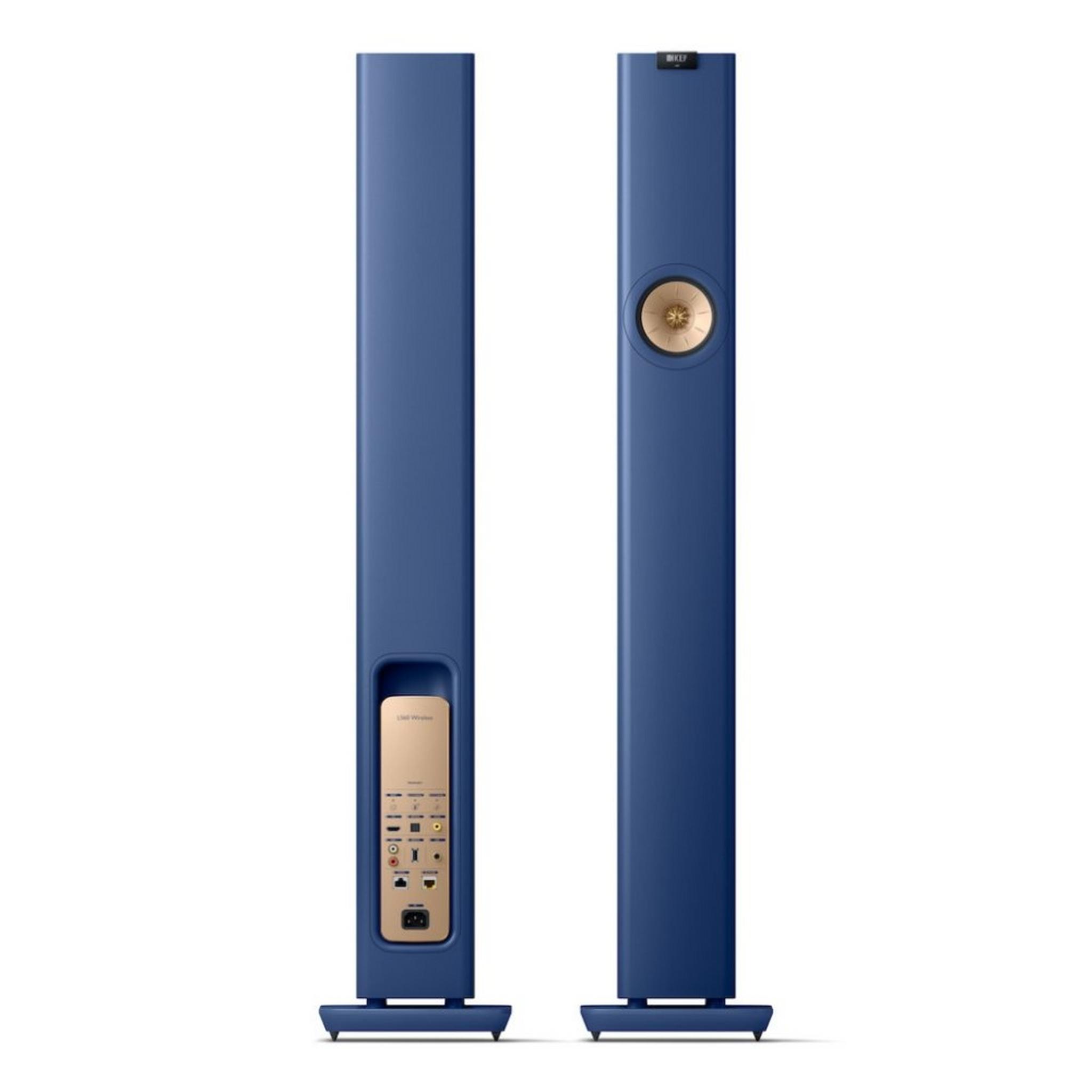 KEF Wireless Tower Stereo System (LS60W) Royal Blue