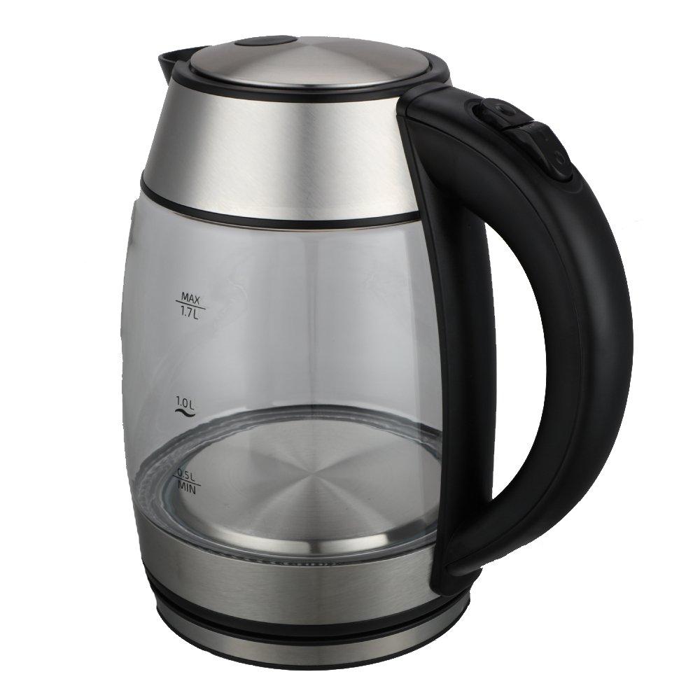 Buy Wansa glass kettle 1. 7l 2200w (kegx8021b-gs) in Kuwait