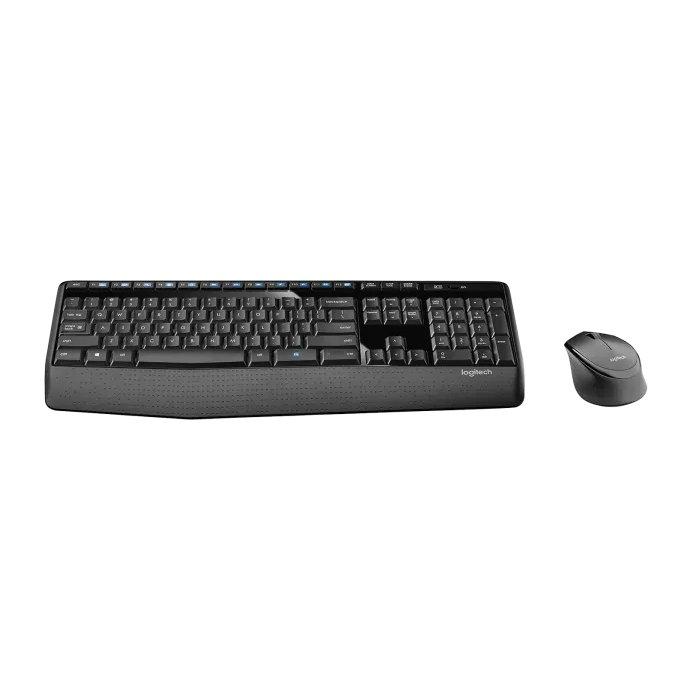 Logitech Wireless Keyboard and Mouse Combo, MK345 - Black