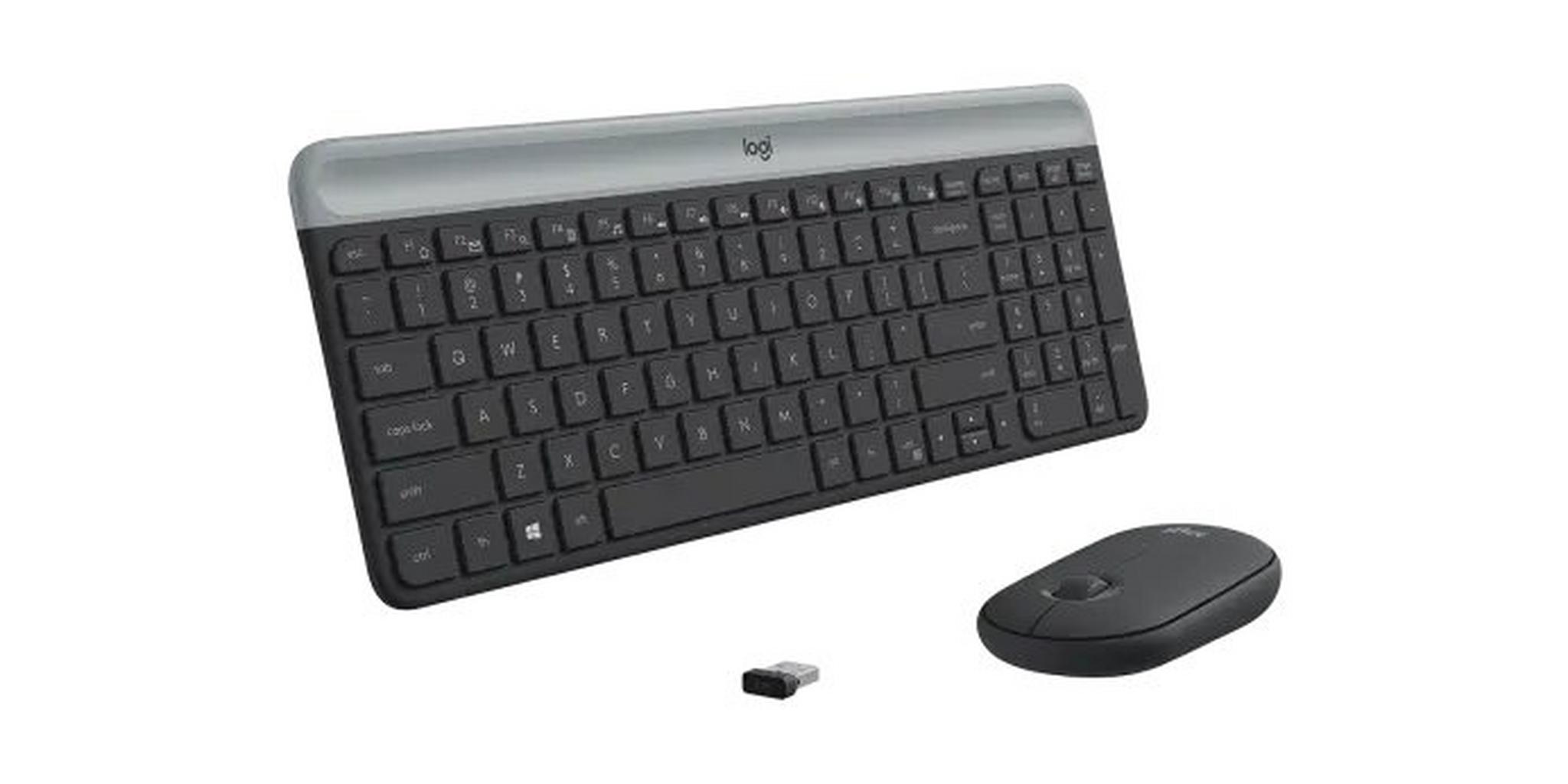 Logitech M750 Slim Keyboard & Mouse Combo - Graphite