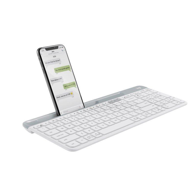 Logitech K580 Slim Multi-Device Wireless Keyboard - Off White