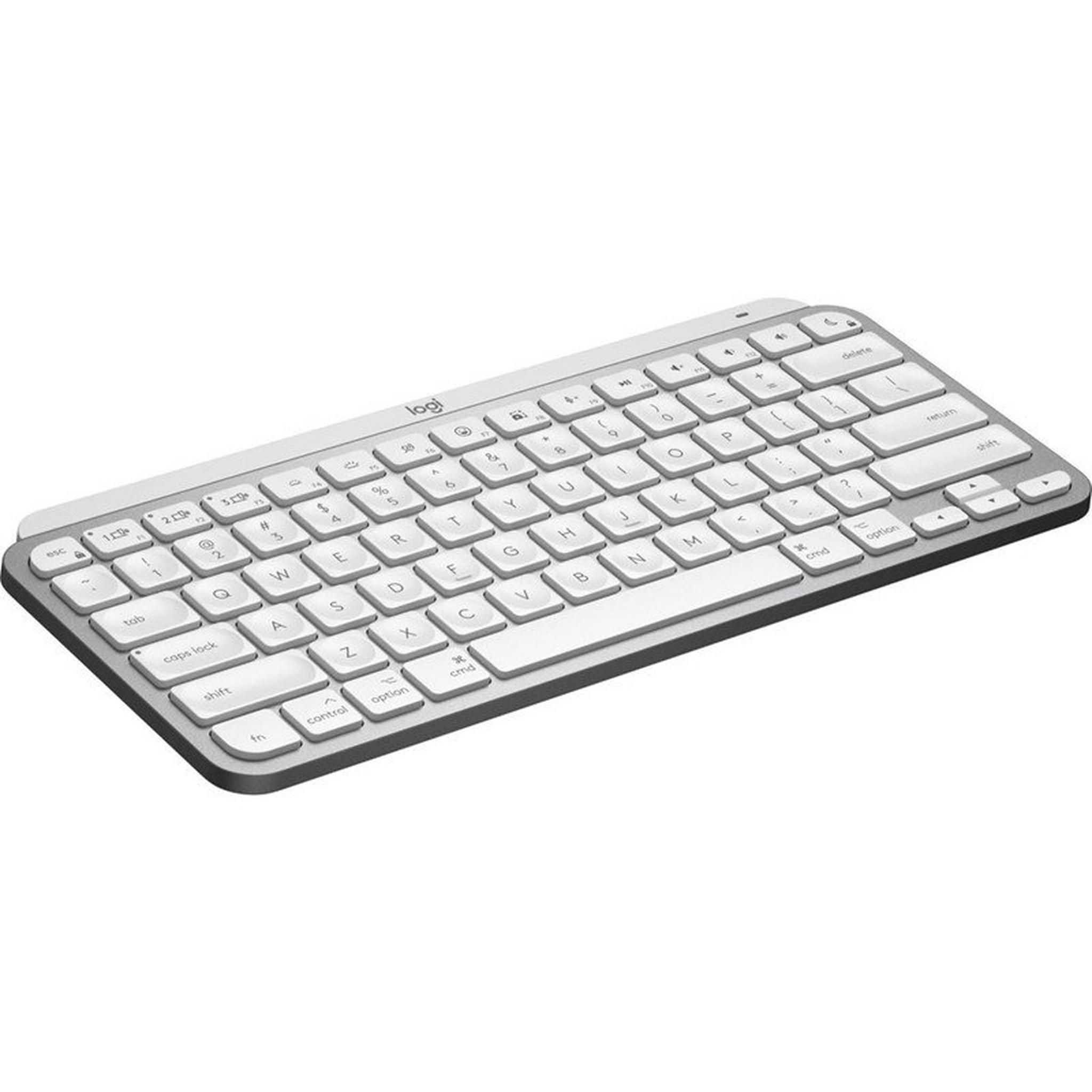 لوحة مفاتيح لوجيتك MX Keys Mini إنجليزية مضيئة لاسلكية لأجهزة Mac - فضي