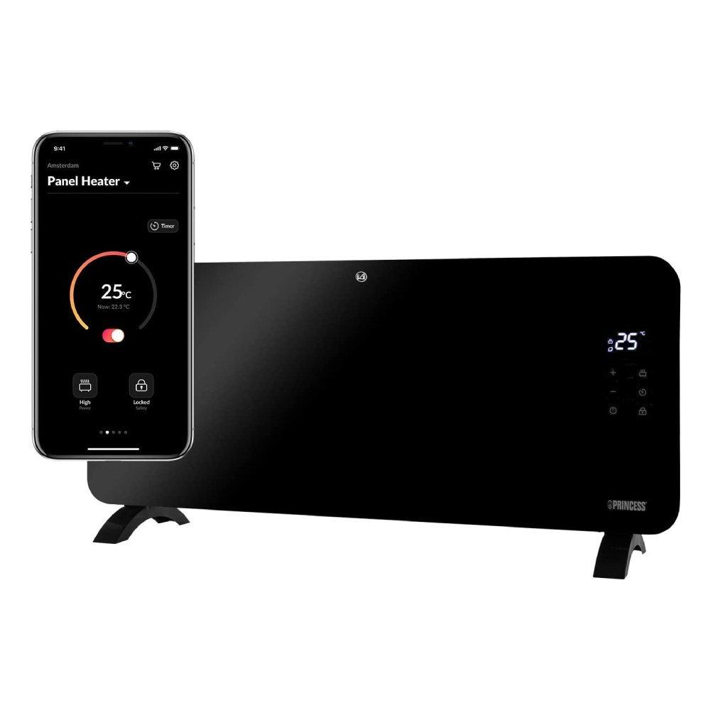 دفاية زجاجية برينسيس سمارت أسود 348200 بي تك