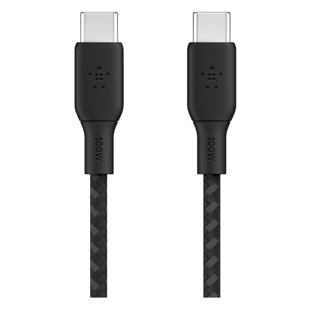 Belkin Braided USB-C to C Cable 2 Meter 100W  Black
