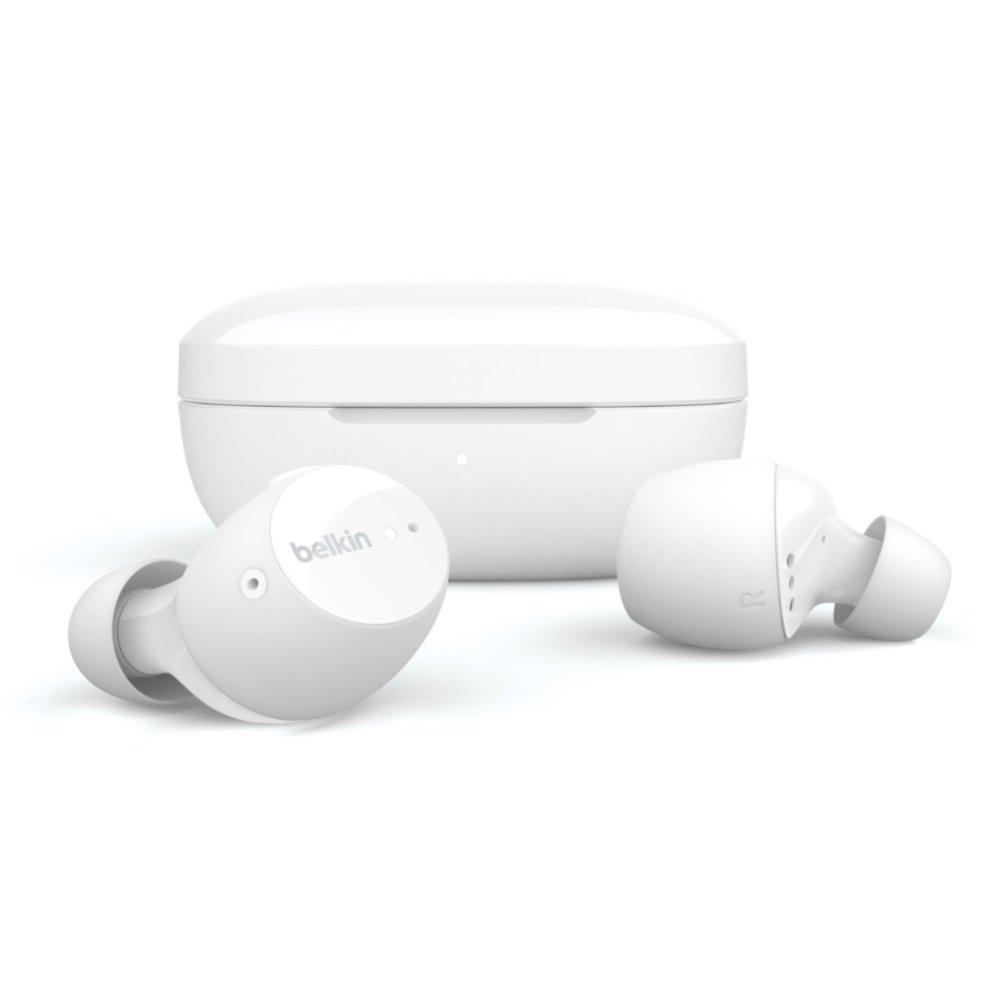 سماعة بادز ساوندفورم بتقنية إلغاء الضوضاء الغامرة من بلكين - أبيض