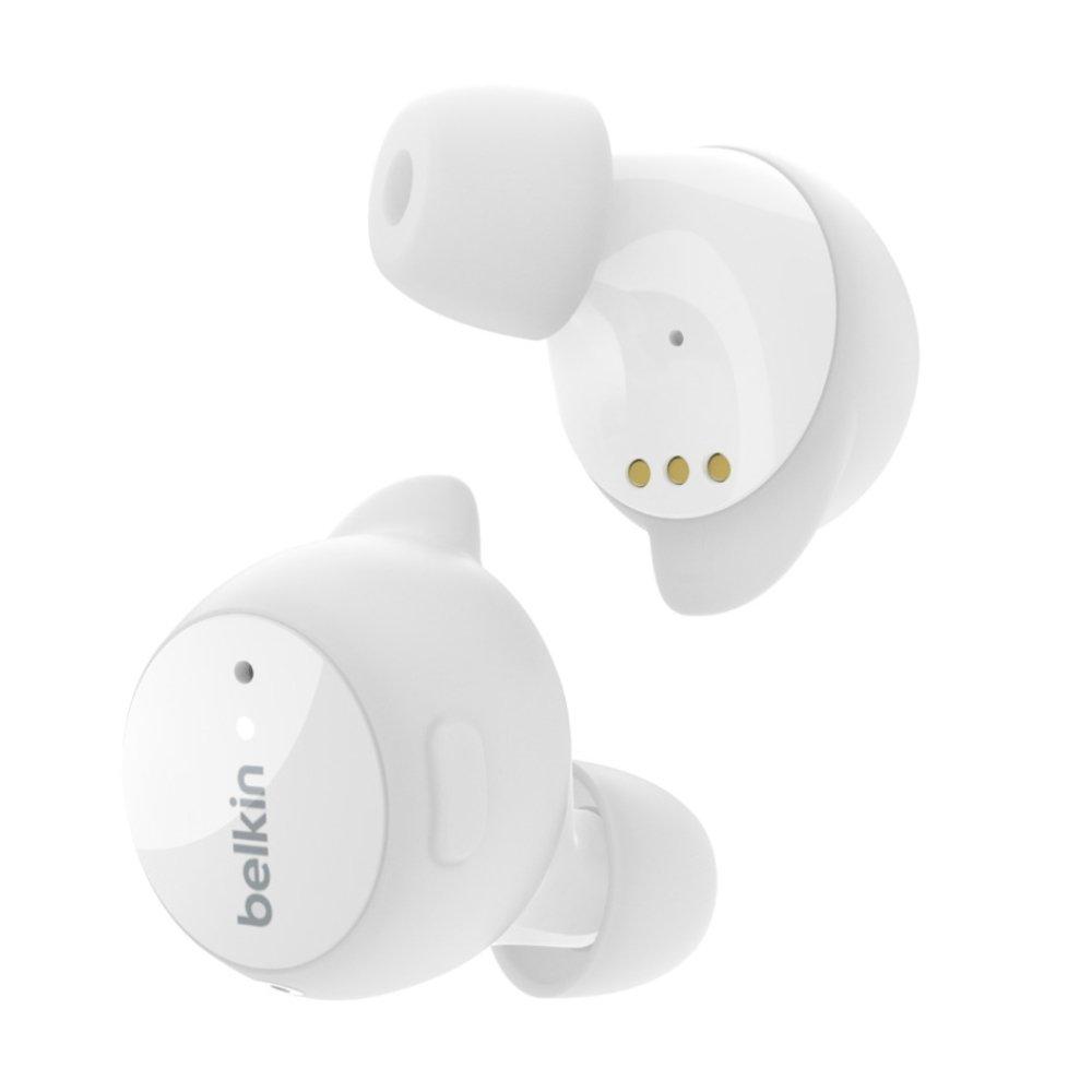 سماعة بادز ساوندفورم بتقنية إلغاء الضوضاء الغامرة من بلكين - أبيض