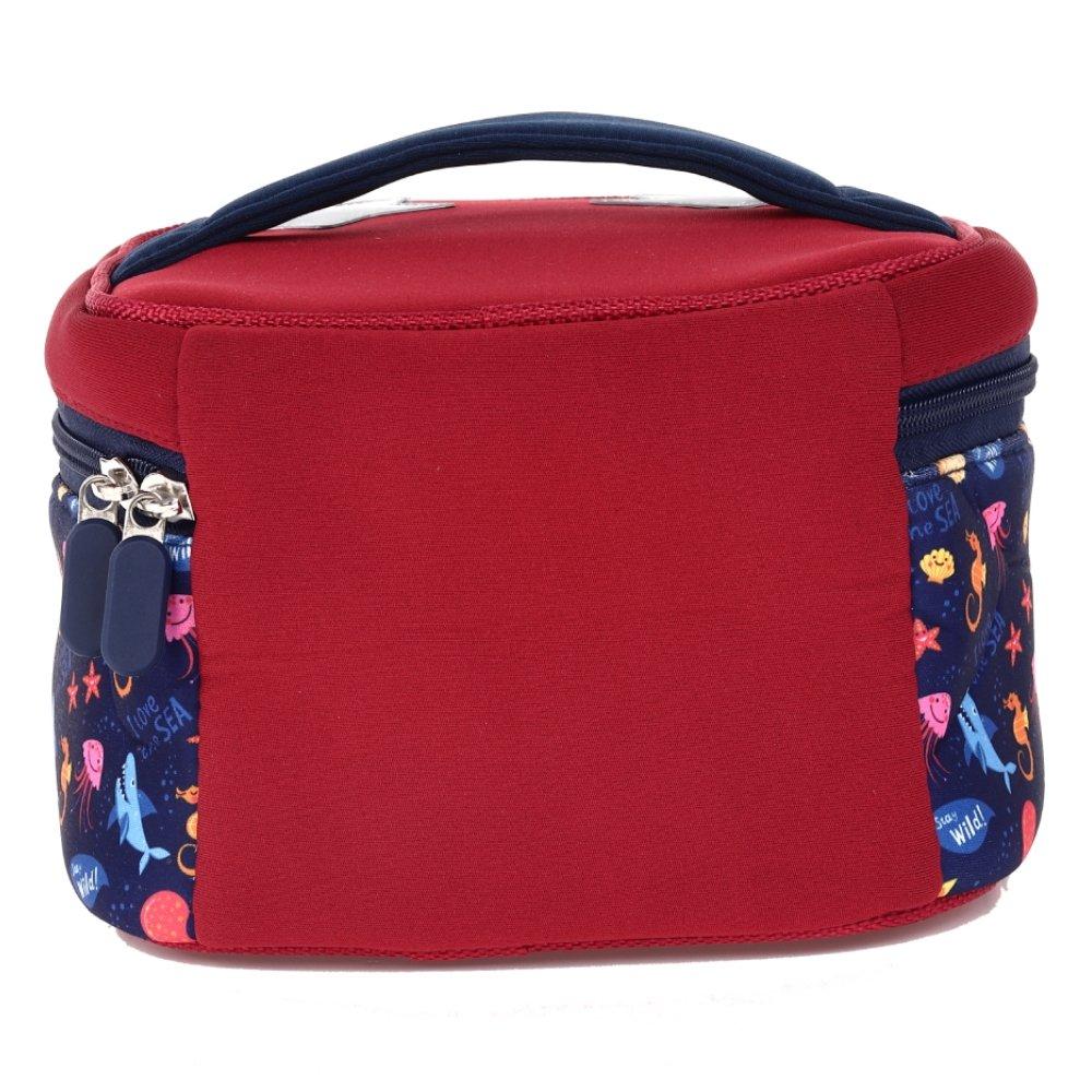 مجموعة حقائب بحر 3 في 1 للأطفال كبيرة الحجم من اي كيو - أزرق / أحمر