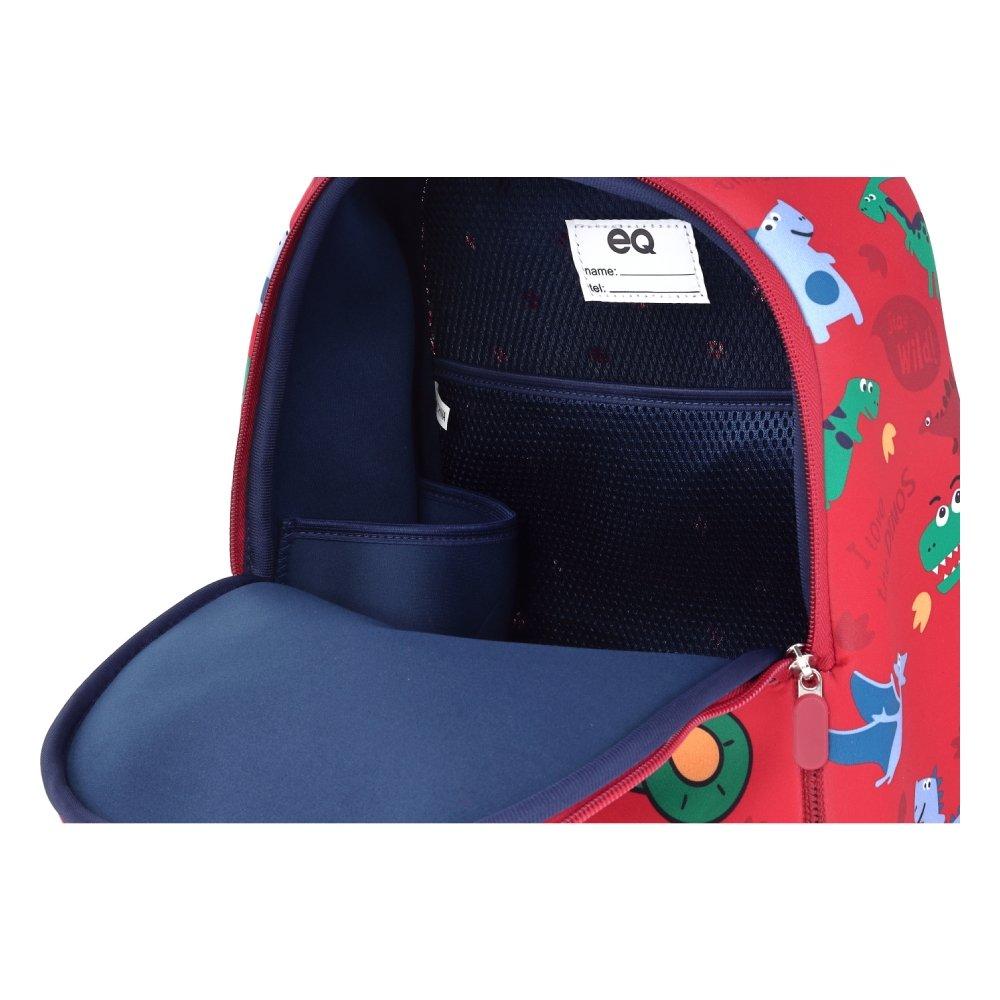 EQ Kids 3in1 Dino Small Backpack - Red
