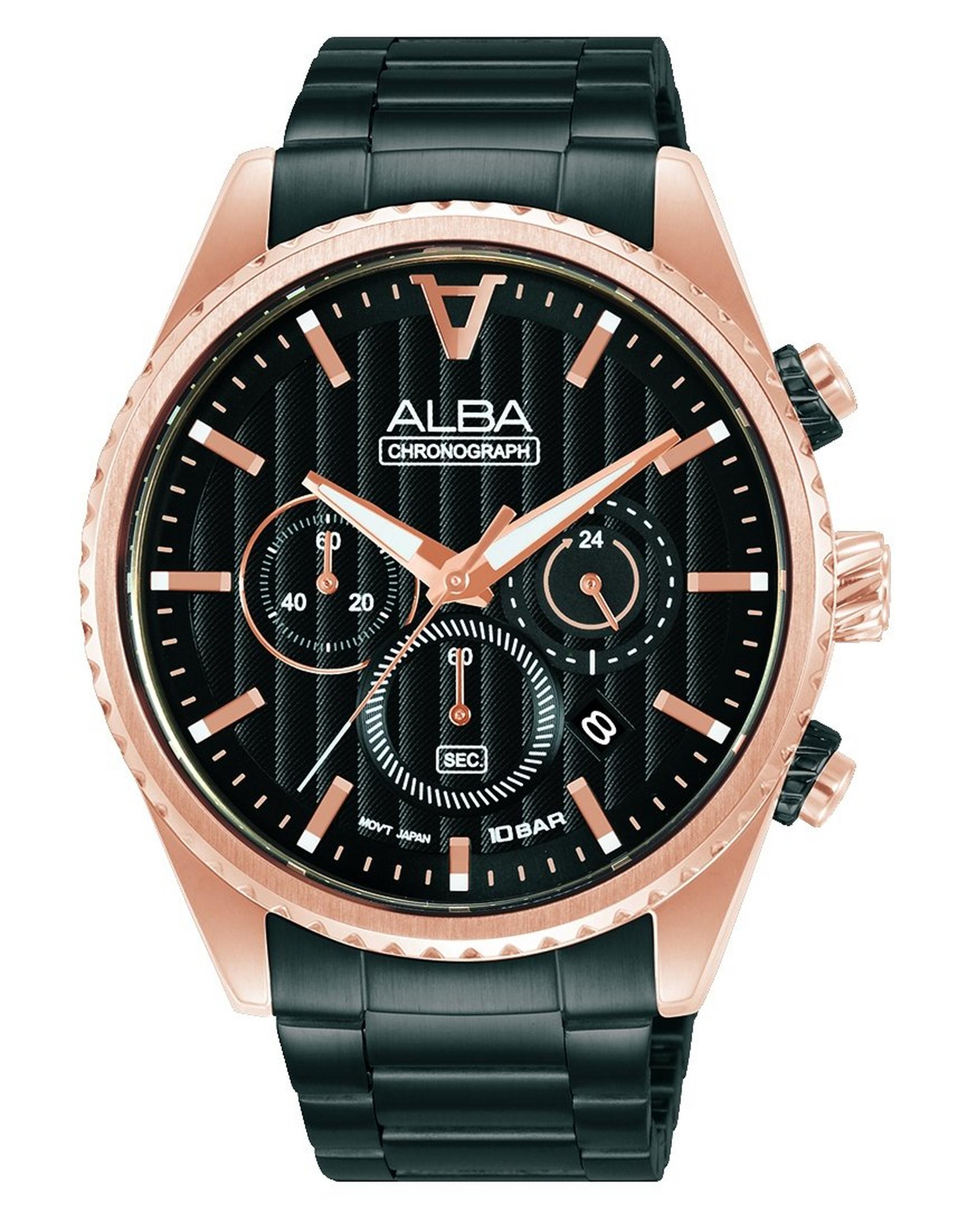 Alba 43mm Chrono Quartz Gents' Watch - AT3H80X1