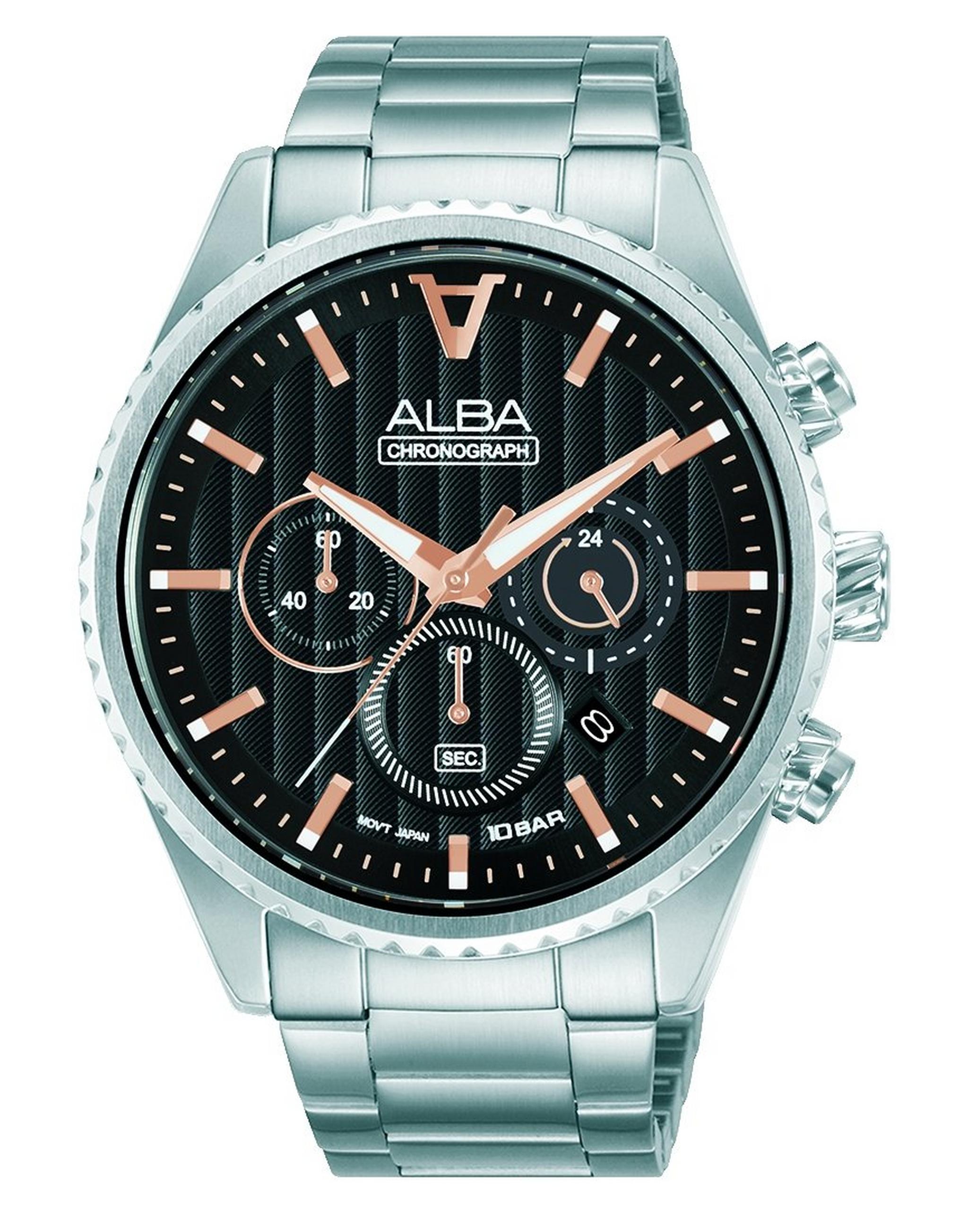 Alba 43mm Chrono Quartz Gents' Watch - AT3H81X1